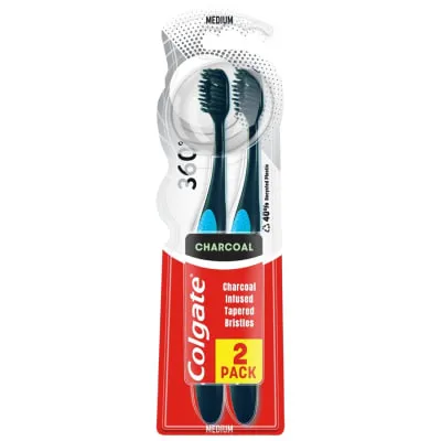 Hambahari Colgate 360 Charcoal kesk. 2tk