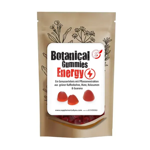 Vegan kummikommid ENERGY BOTANICAL GUMMIES
