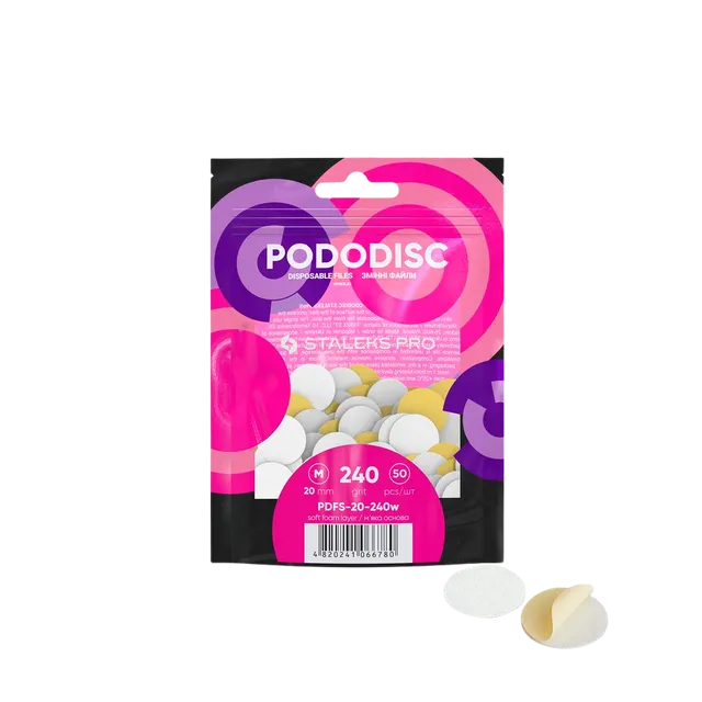 Staleks Pododisc Expert M pediküüri lihvkettad pehmendusega valge
