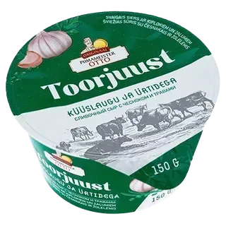 Piimameister Otto toorjuust küüslaugu ja ürtidega 150g