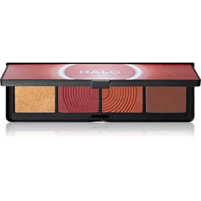 Smashbox Halo Sculpt + Glow Face Palette <i>highlighter</i>’ite ja põsepunade palett varjund Berry Saturation 15,7 g