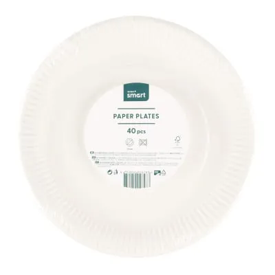Papptaldrikud Rimi Smart 23cm 40tk