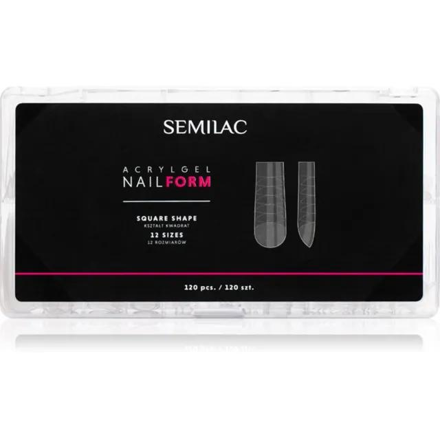 Semilac Accessories Acrylgel Nail Form Šabloonid küüntele tüüp Square 120 tk