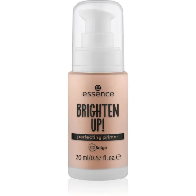 essence BRIGHTEN UP! Perfecting Primer Vedel aluskreem meigi alla varjund 02 Beige 20 ml