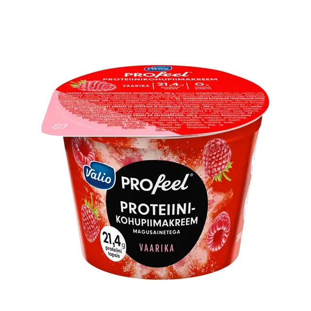 Proteiinikohupiimakreem vaarika, VALIO PROFEEL, 200 g