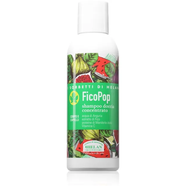 Helan I SORBETTI DI HELAN FicoPop Concentrated Shower Shampoo Dušigeel ja šampoon kaks-ühes 150 ml