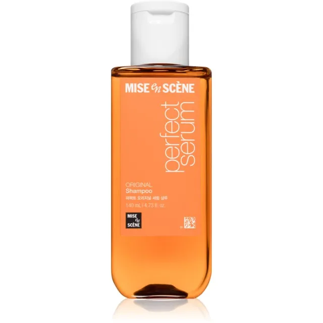 mise en scene Perfect Serum Original Shampoo Taastav šampoon säravate ja pehmete juuste jaoks 140 ml