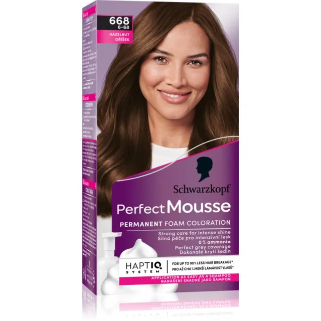 Schwarzkopf Perfect Mousse Püsijuuksevärv varjund 668 Hazelnut 1 tk
