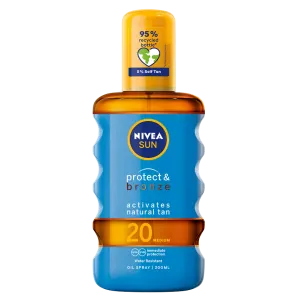 Päevitusõli Protect & Bronze SPF20, NIVEA SUN, 200 ml