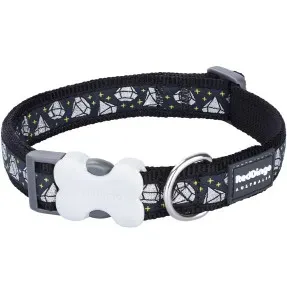 Koera kaelarihm disainmustriga Diamond Black (Red Dingo)