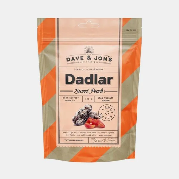 Maitsestatud datlid Sweet Peach 125g