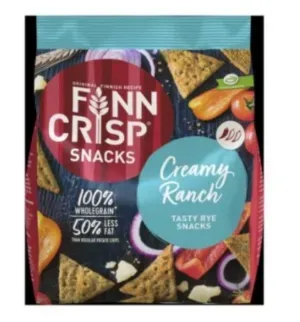 Finn Crisp Täistera Rukkisnäkid Creamy Ranch 150g