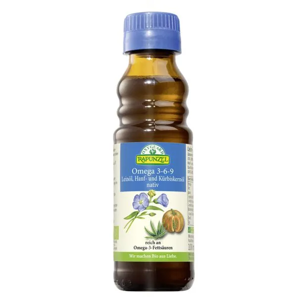 Linaseemne-, kanepi- ja kõrvitsaseemneõli Omega 3-6-9, ökoloogiline