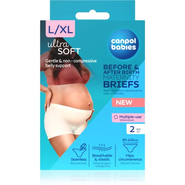 Canpol babies Maternity Briefs rasedusaegsed ja sünnitusjärgsed aluspüksid kaks-ühes suurus L/XL 2 tk