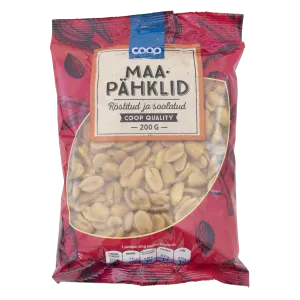 Coop Maapähklid röstitud ja soolatud200g