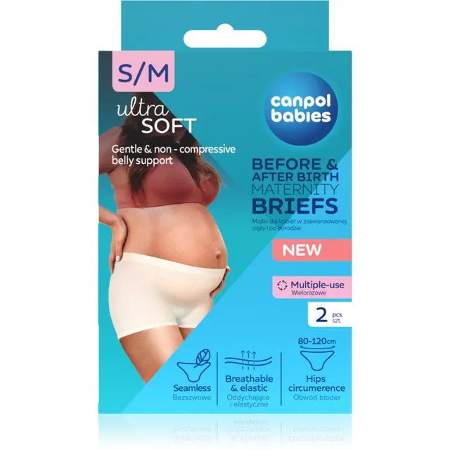 Canpol babies Maternity Briefs rasedusaegsed ja sünnitusjärgsed aluspüksid kaks-ühes suurus S/M 2 tk