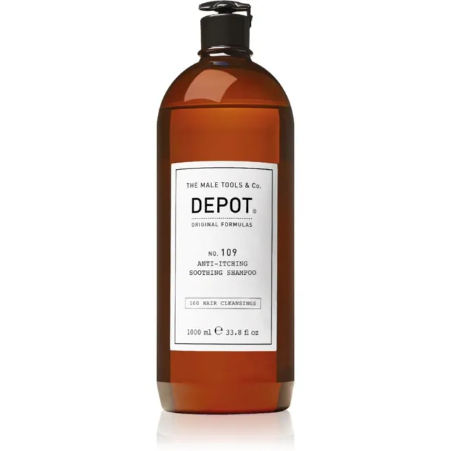 DEPOT 100 HAIR CLEANSING NO. 109 ANTI-ITCHING SOOTHING SHAMPOO Rahustav šampoon ärrituse ja sügelemise vastu 1000 ml