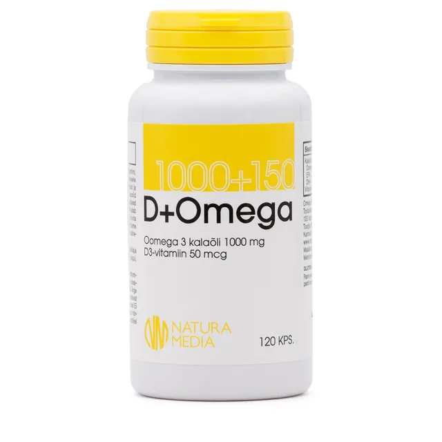 NM OMEGA-3 KALAÕLI 1000MG + VITAMIIN D 50MCG KAPSLID N120