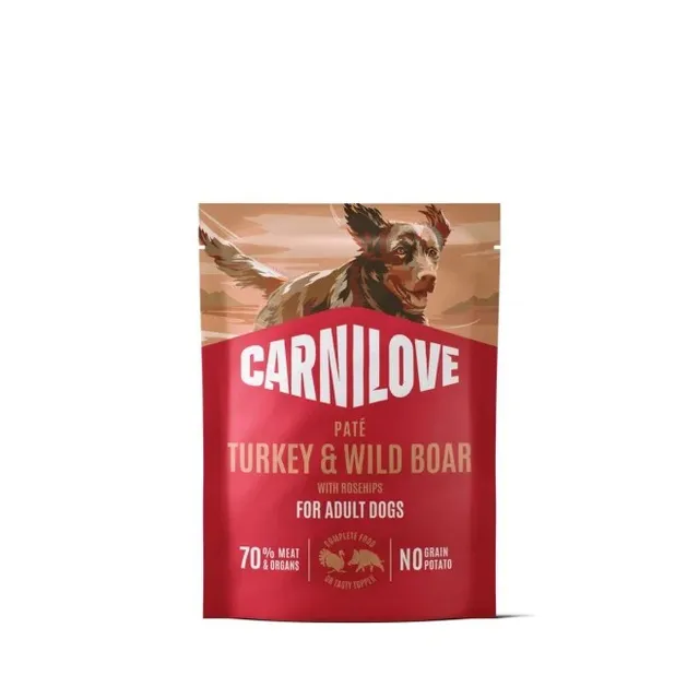 Carnilove Pate koerakonserv, kalkun/metssiga, 300 g