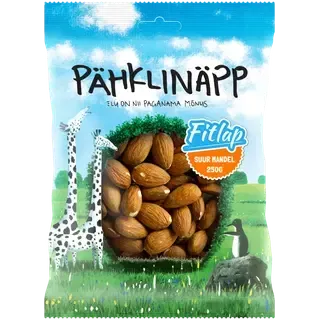 Pähklinäpp Fitlap suured mandlid 250 g
