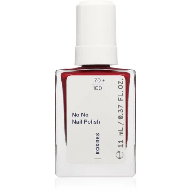 Korres No No Nail Polish Toitev küünelakk varjund 57 Wine Red 11 ml