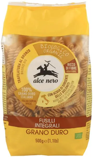 Täisteranisu makaronid FUSILLI, ökoloogilised