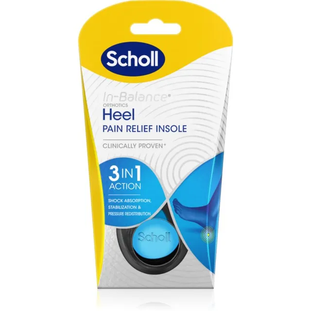 Scholl In-Balance Heel Sisetallad kandadele suurus Medium 1 paar