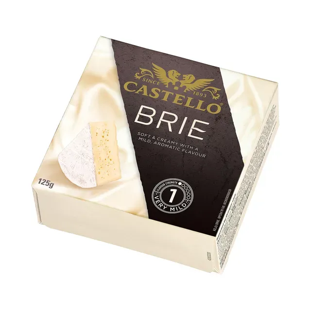 Valgehallitusjuust Danish Brie, CASTELLO, 125 g