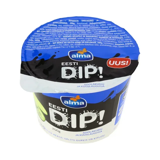 Dipikaste Eesti Dip! soolakurgi-küüslaugu, ALMA, 200 g