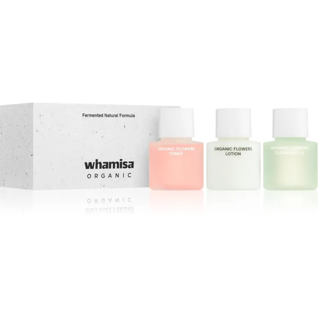 WHAMISA Organic Flowers Renewal Miniature Kit Kinkekomplekt laitmatu naha saavutamiseks