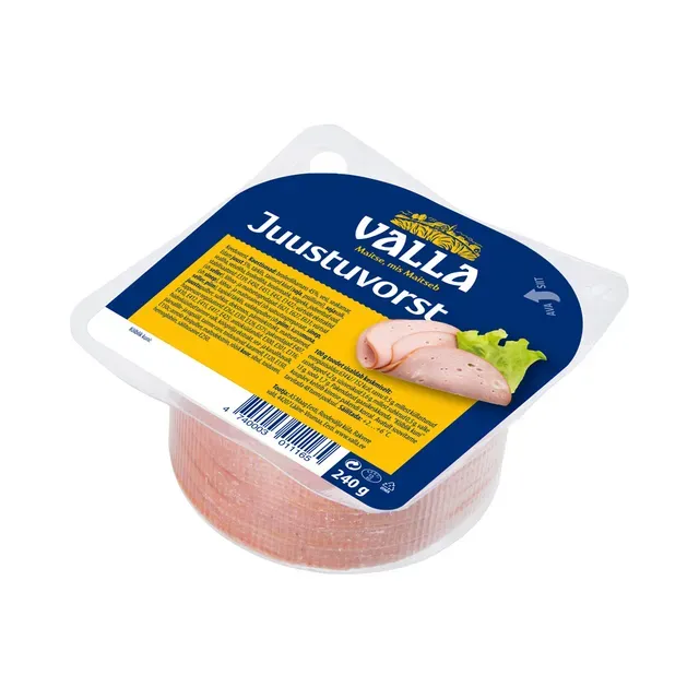 Juustuvorst viilutatud, VALLA, 240g