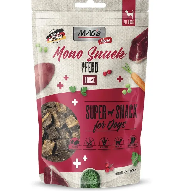 Koeramaius hobuselihaga, pehme, teraviljavaba Mac's Mono Snack
