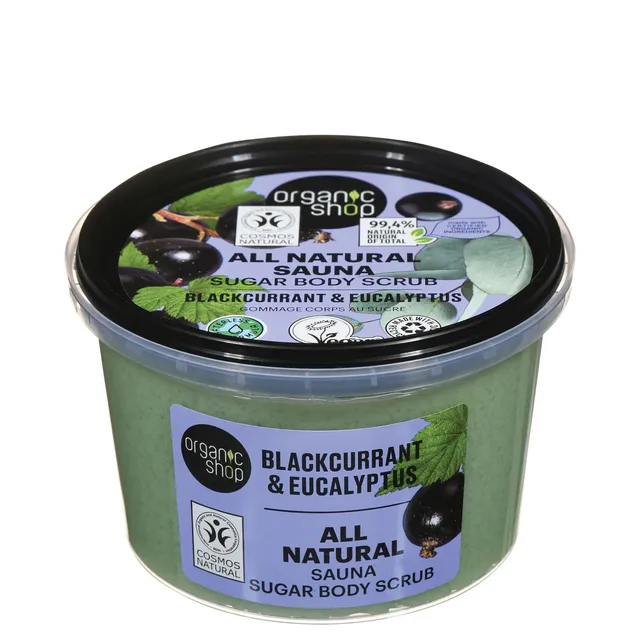 ORGANIC SHOP Blackcurrant & Eucalyptus Body Scrub 250ml