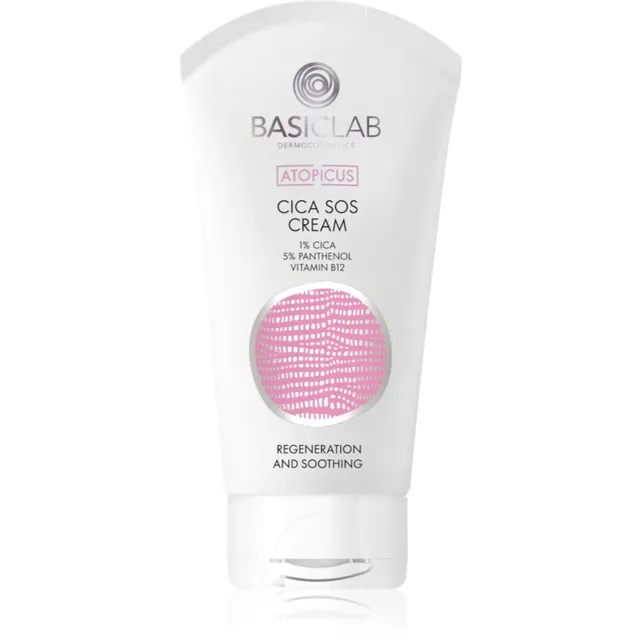 BasicLab Dermocosmetics Atopicus SOS kreem tundlikule, punetama kippuvale nahale 75 ml