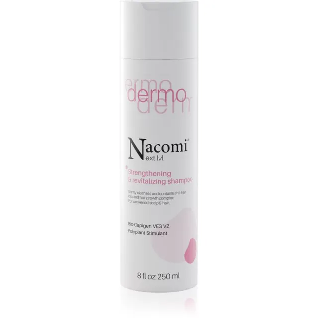 Nacomi Next Level Strengthening & revitalizing shampoo Tugevdav ja elavdav šampoon 250 ml
