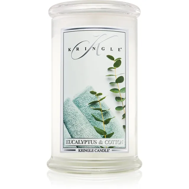 Kringle Candle Eucalyptus & Cotton lõhnaküünal 624 g
