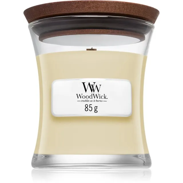 Woodwick White Teak lõhnaküünal puidust taht 85 g