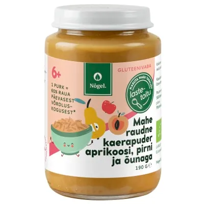 Kaerapuder aprik&pirn&õun Nõgel öko 190g