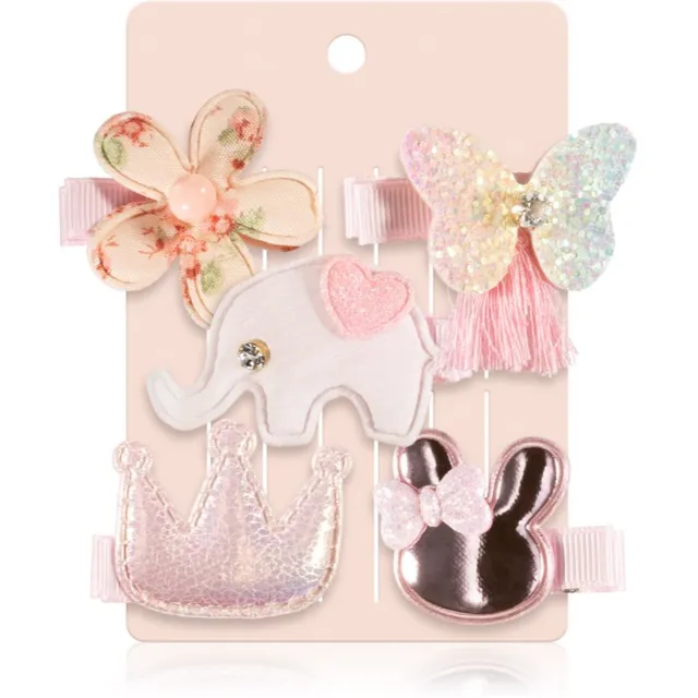 BrushArt KIDS Elephant hair clip set Juuksenõelad Elephant 5 tk