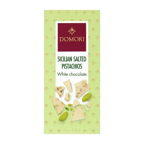 Valge šokolaad SICILIAN SALTED PISTACHIOS