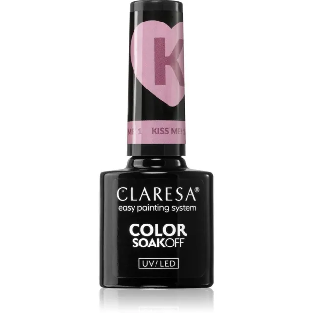 Claresa SoakOff UV/LED Color Kiss Me Geelküünelakk varjund 1 5 g