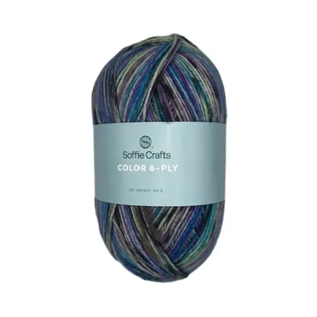 Lõng Color 6-ply 4075, SOFFIE CRAFTS, 1 tk