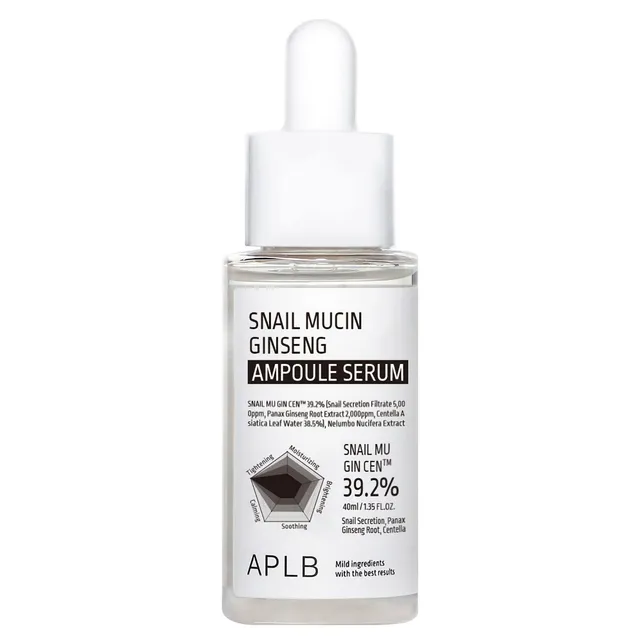 APLB Snail Mucin Ginseng Ampoule Serum 40ml
