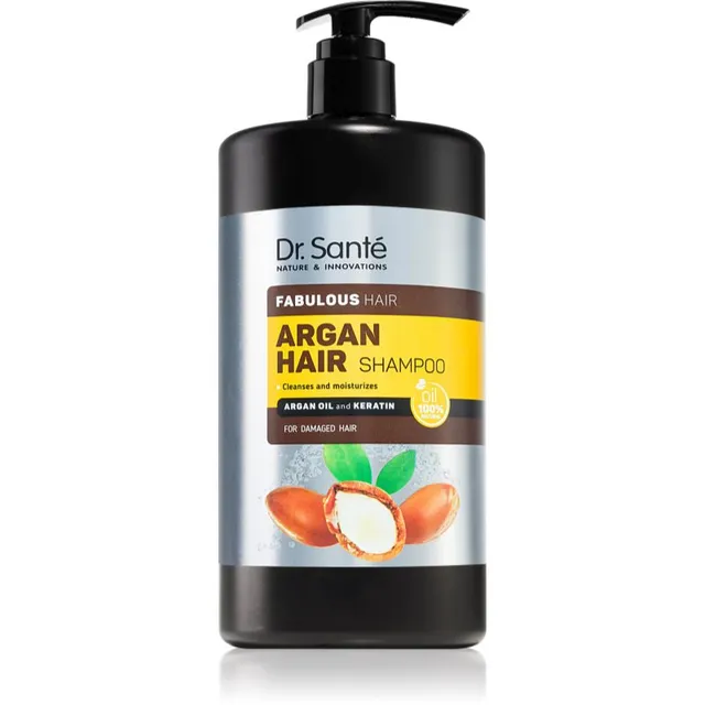 Dr. Santé Argan Niisutav šampoon kahjustatud juustele 1000 ml
