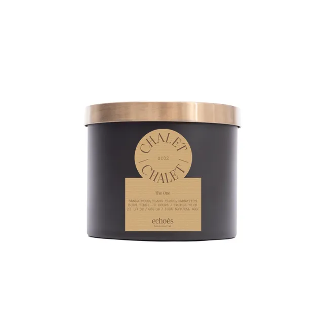Echoés Triple Wick Natural Candle