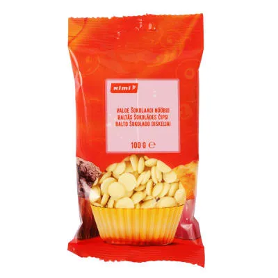 Valge šokolaadi nööbid Rimi 100g