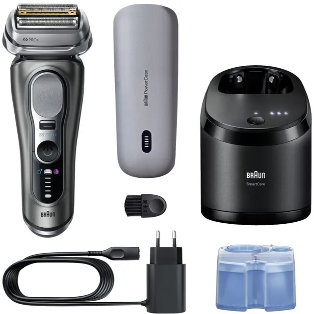 Braun Series 9 PRO+ 9675cc Elektripardel puhastus- ja laadimisjaamaga Black 1 tk