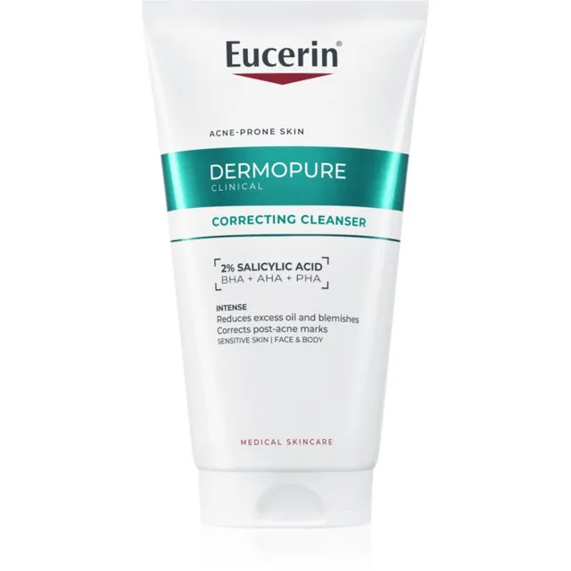 Eucerin DermoPure Clinical Correcting Cleanser Kooriv puhastusgeel näole ja kehale 150 ml