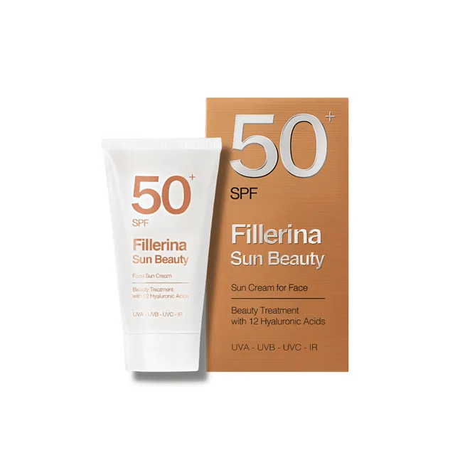 FILLERINA SUN BEAUTY 12HA PÄIKESEKAITSEKREEM SPF50+ NÄOLE 50ML