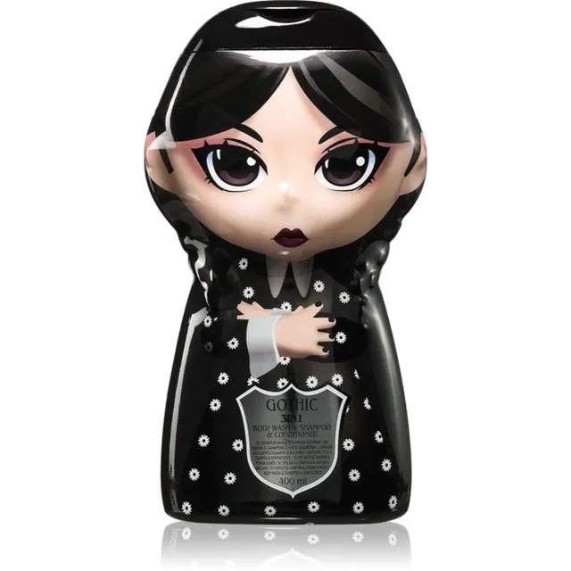 Wednesday Gothic Dark Šampoon, palsam ja dušigeel kolm-ühes lastele Blueberry 400 ml